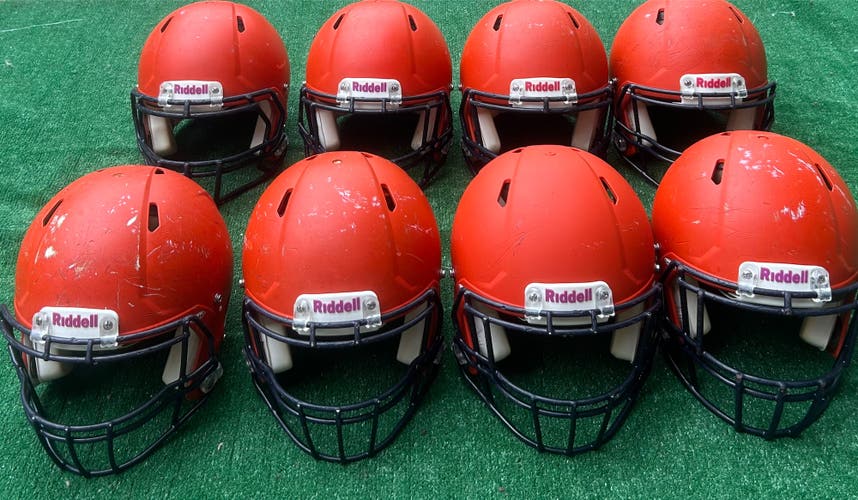 Bundle 8 Helmets Riddell Speed Football Adult 4M, 4Large
