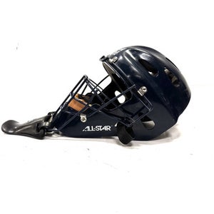 Used All-Star CATCHERS MASK Catchers Helmet w/Mask Navy Blue One Size 11860-C000294160