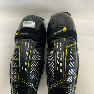 Used CCM 9040 Intermediate Shin Guards Black 13" 11823-S000032821