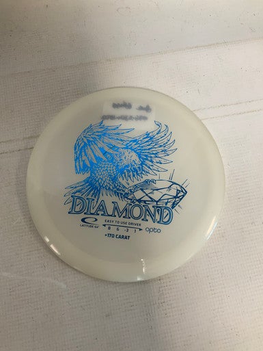 Used Latitude 64 DIAMOND OPTO Disc Golf Driver White 170g 11823-S000032794