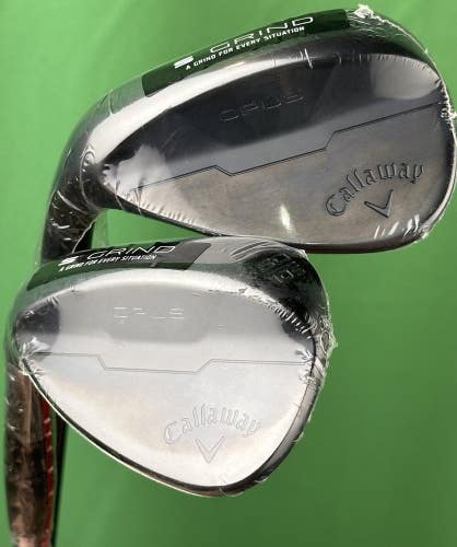 Callaway Opus Black Shadow Wedge Set 56-12*, 60-10* S-Grind Steel LH NEW