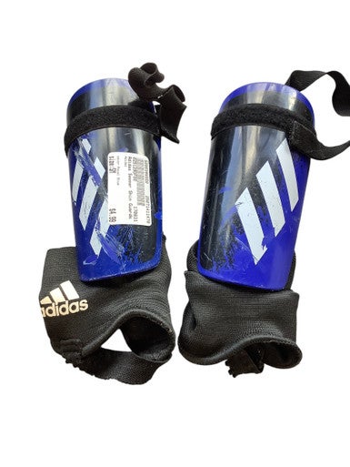 Used Adidas Soccer Shin Guards Youth Royal Blue SM 11479-S000398559