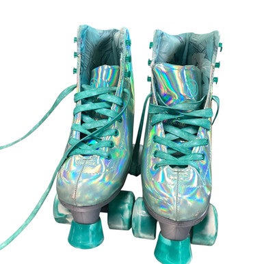 Used SKATES Senior Roller Quad Skates Royal Blue Senior 4 11479-S000398530