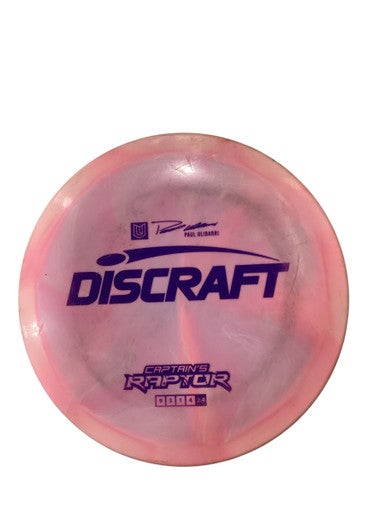 Used Discraft CAPTAINS RAPTOR Disc Golf Driver Pink 11884-S000048683