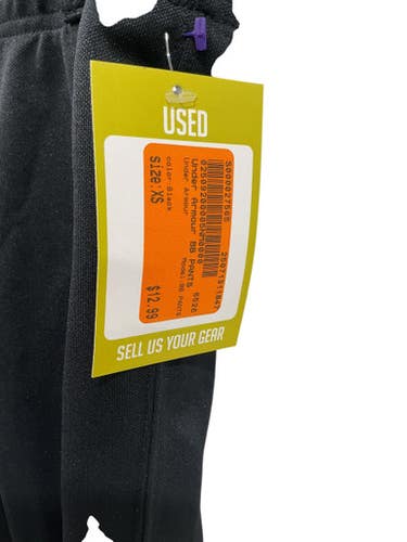 Used Under Armour BB PANTS BB/SB Pant Boys Black XS 11847-S000027565