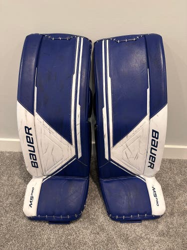 Large Bauer Supreme M5 Pro Goalie Leg Pads (Used)