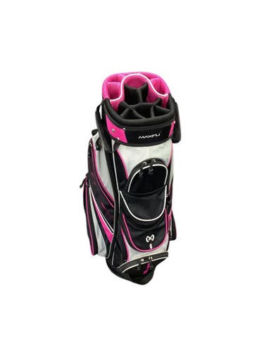 Used Maxfli 14 WAY CART BAG Womens Cart Bag Black And Pink 11347-S000251047