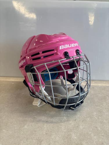 Used Bauer PRODIGY Helmet Cage Combo Pink XS 11858-S000077179