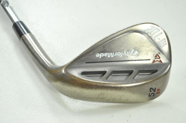 TaylorMade Milled Grind Hi-Toe 52*-09 Wedge Right KBS Hi-Rev 2.0 Steel # 199236
