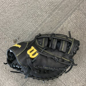 Used Wilson A950 BB/SB Glove RH Throw Black 12 1/2" 11614-S000217162