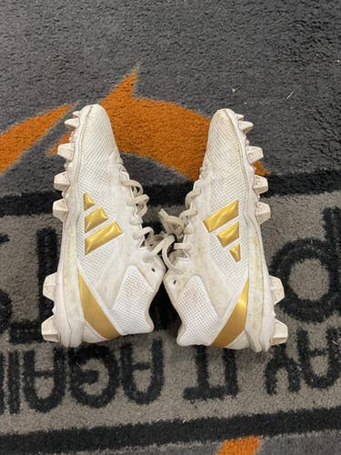 Used Adidas LAX Cleats Mens White Senior 8 11614-S000216992