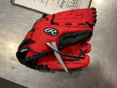Used Rawlings PLAYER SERIES BB/SB Glove RH Throw Red 11" 11614-S000216933