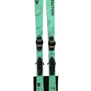 Used 2024 Faction Agent 1X Skis (154cm) w/ Attack 11 GW Bindings - Excellent