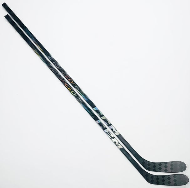New 2 Pack Custom Black CCM JetSpeed FT7 Pro (Trigger 9 Pro Build) -LH-75-ZEGRAS Pro Curve-Grip