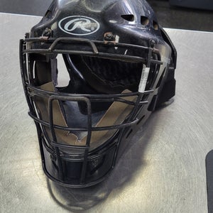 Used Rawlings CATCHERS MASK HELMET Catchers Helmet w/Mask Black One Size 11497-S000150258