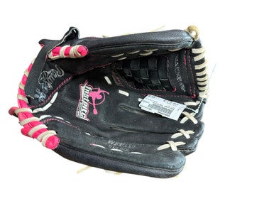 Used Rawlings FASTPITCH RH Throw Fastpitch Gloves Black 11 1/2" 11833-S000164548