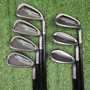 Junior Ping Prodi G Iron Set 6-PW GW(52) SW(56) Stiff Flex Graphite RH
