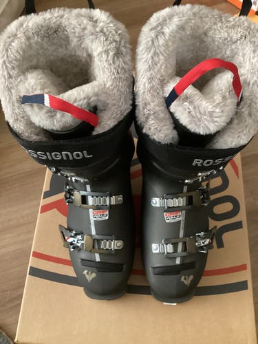 Unisex Rossignol Pure Heat GW Alpinine Ski Boots Metal Gold Grey Heated New