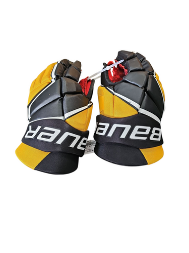 Used Bauer 3X Senior Gloves Gold 14" 11617-S000328112