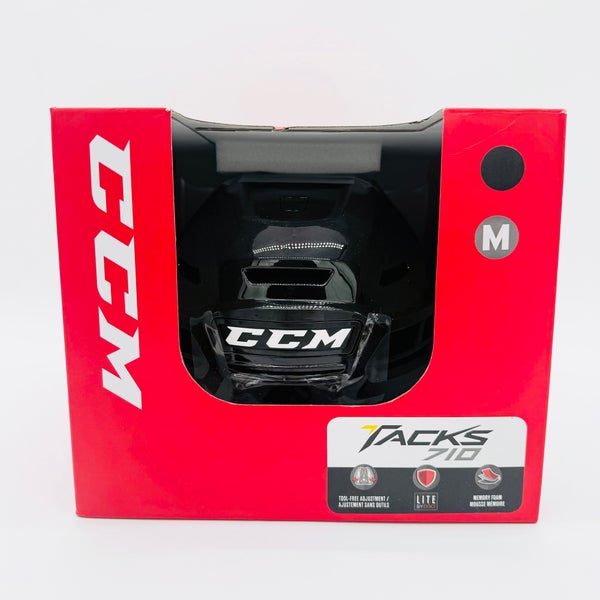 New NHL Pro Stock CCM Supertacks 710 Hockey Helmet-Medium-Black