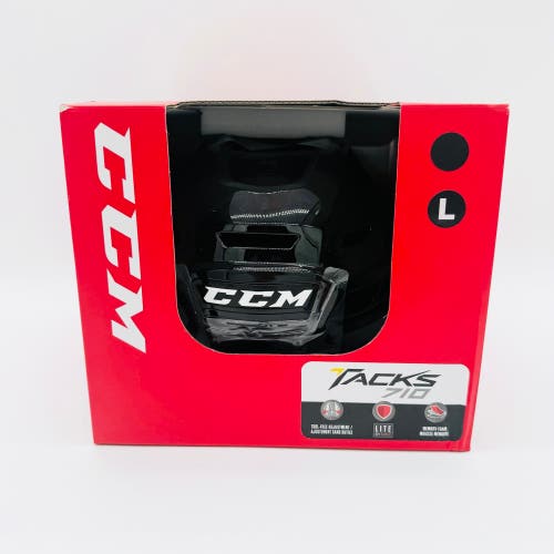 New NHL Pro Stock CCM Supertacks 710 Hockey Helmet-Large-Black