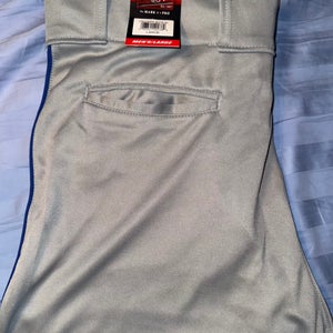 Gray Men's Large Adult Rawlings Game Pants (New)