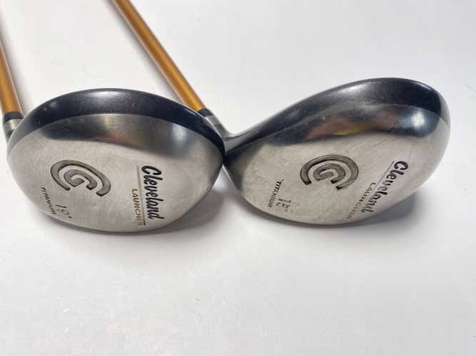 Cleveland Launcher 3 & 5 Fairway Wood Set 15* 18* Launcher Gold 55g Regular RH