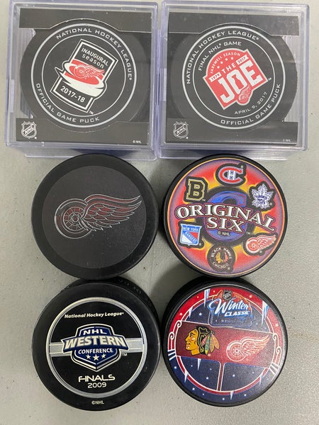 New Detroit Red Wings Pucks