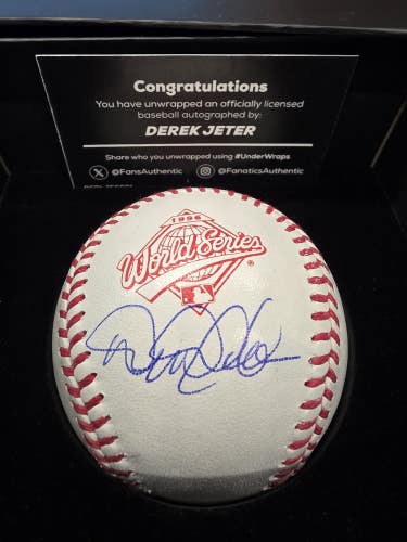 Yankees DEREK JETER Signed Auto 1996 World Series Authentic Baseball Fanatics