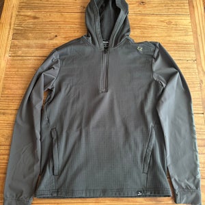 Gray Men's Medium Bauer Hooded 1/4 Zip (Used)