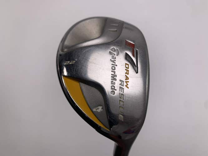 TaylorMade R7 Draw 4 Hybrid 22* REAX 55g Stiff Graphite Mens RH