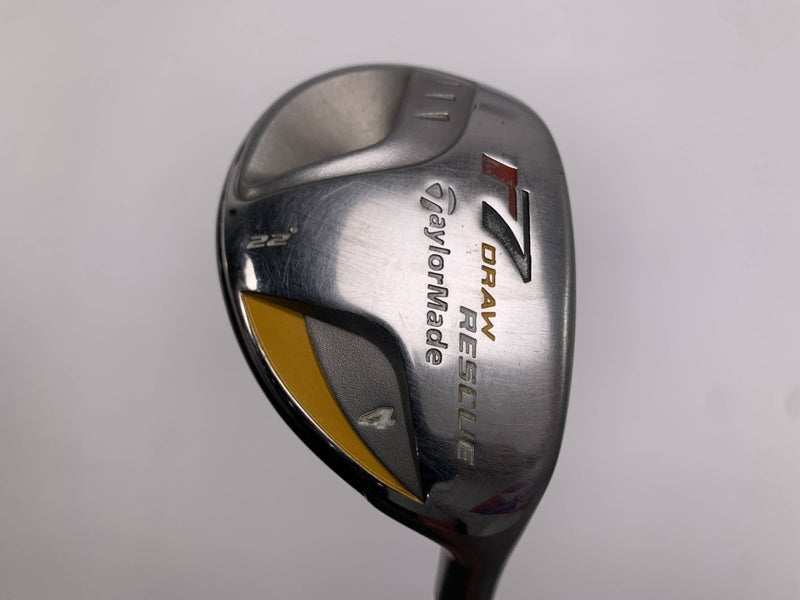 TaylorMade R7 Draw 4 Hybrid 22* REAX 55g Stiff Graphite Mens RH