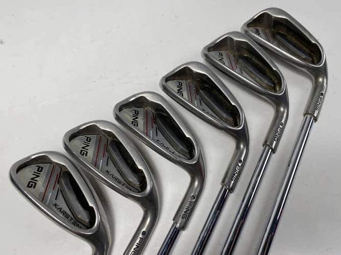Ping Karsten 2014 Iron Set 6-PW+GW Black Dot CFS Distance Regular Steel Mens RH