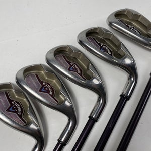 Callaway Big Bertha 2008 Iron Set 7-PW+AW Ladies Graphite Womens RH
