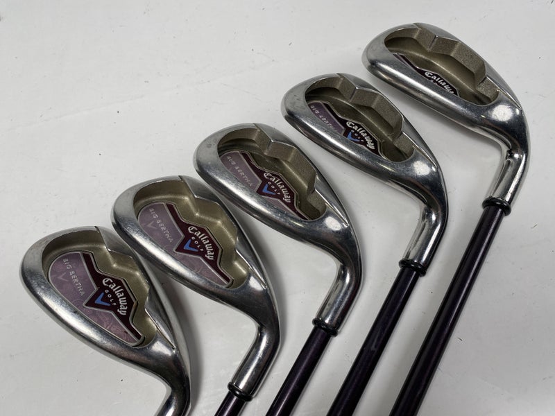 Callaway Big Bertha 2008 Iron Set 7-PW+AW Ladies Graphite Womens RH