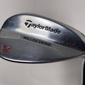 TaylorMade Milled Grind Satin Chrome Lob Wedge LW 58* 11 True Temper DG Mens RH