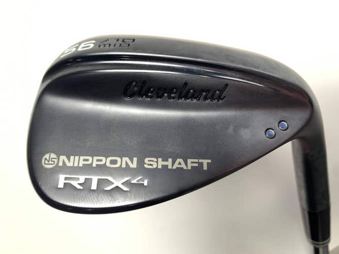 Cleveland RTX 4 Black Satin Sand Wedge 56* 10 Bounce NS Pro Modus 3 115g RH NEW