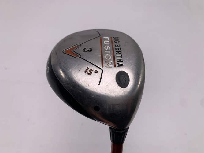 Callaway Big Bertha Fusion 3 Fairway Wood 15* Aldila NVS Orange 55g Regular RH