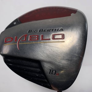 Callaway Big Bertha Diablo Driver 10* Aldila DVS 65g Stiff Graphite Mens RH