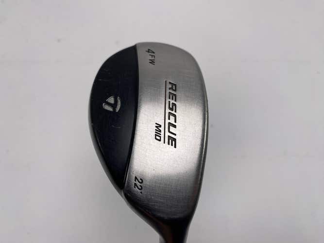 TaylorMade Rescue Mid 4 Hybrid 22* Aldila NV Green 65g Regular Graphite Mens RH