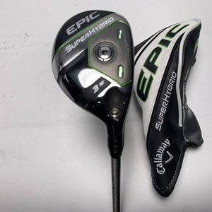 Callaway EPIC Super 3 Hybrid 18* AeroTech SteelFiber fc75 F3 Regular RH HC