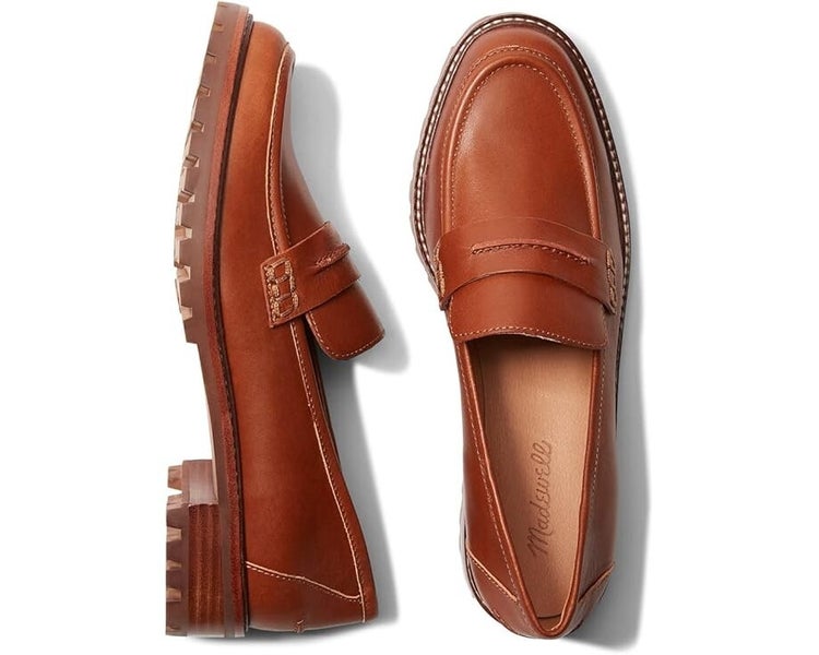 Madewell The Corinne Lugsole Loafer Womens 10 Brown Leather Slip-On Shoes RTN194