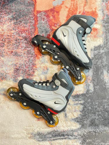 Used Nike N Dorfin Roller Blades Inline Skates Size 8 US