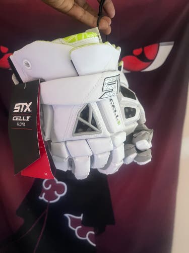 STX Cell V Lacrosse Gloves Medium (New)