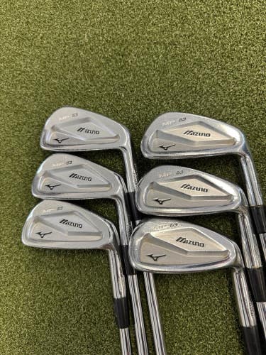 Mizuno MP 63 Iron Set 4-8, PW PROJECT X 5.5 Regular Flex Steel RH