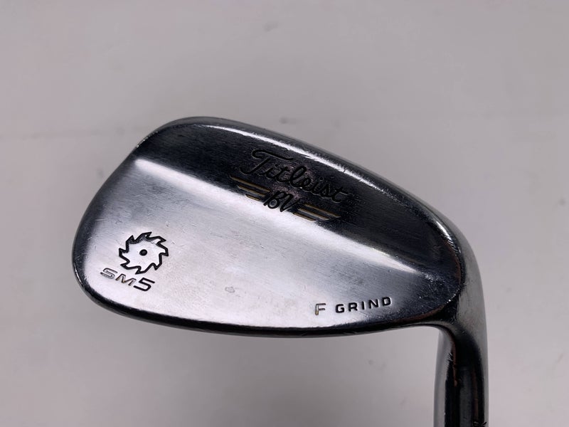Titleist Vokey SM5 Tour Chrome Gap Wedge GW 50* 8 F-Grind Wedge Steel Mens RH