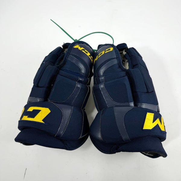 Used Stl Blues Navy CCM HGCL Gloves | 15" | D185