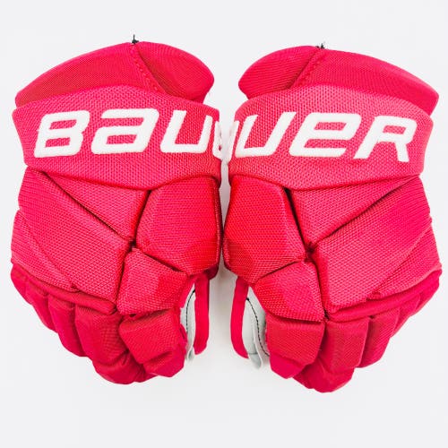 Kucherov Team Russia Hockey Gloves-13"-Grey Clarino Palms-Custom Short Cuffs