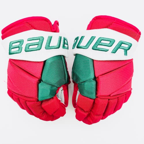 New NHL Jersey Devils Pro Stock Bauer Vapor 1X Lite Pro Hockey Gloves-13"