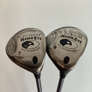 Callaway Big Bertha Hawkeye VFT Titanium Fairway Woods Set 7 & 9 Ladies Graphite